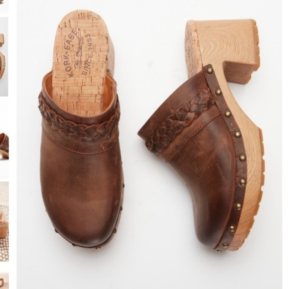 Kork-Ease Shoes - Kork Ease Tilly Clog Brown Leather Size 9